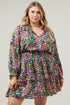 Mountain Spring Starla Smocked Tiered Mini Dress Curve